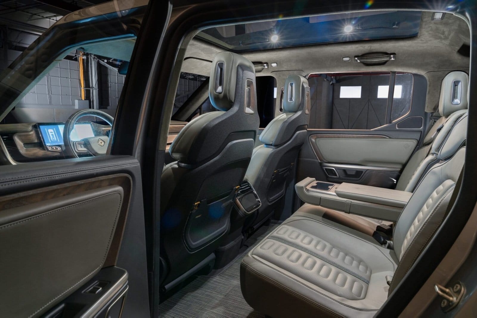 Rivian R1T Interior View Rear Seats scaled