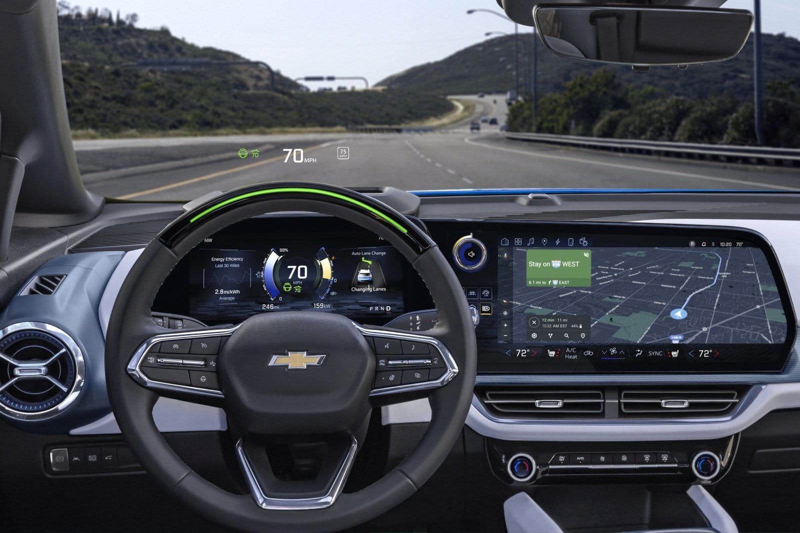 chevrolet equinox ev dashboard