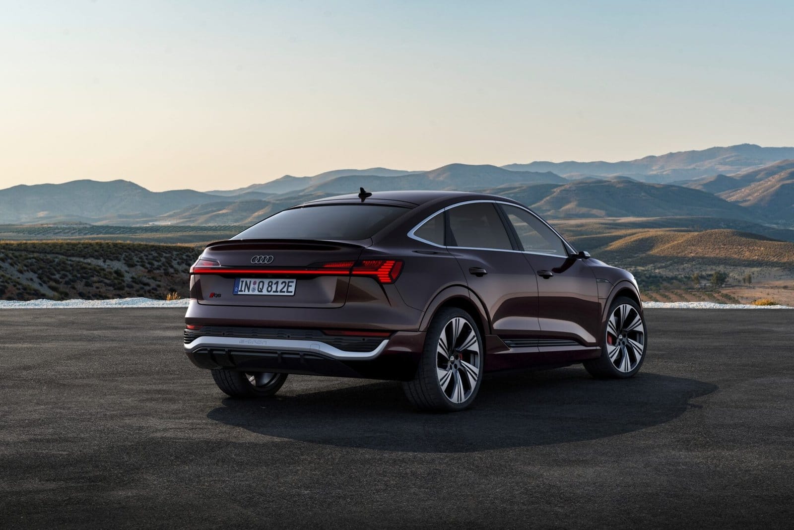 2024 Audi Q8 Sportback e tron Desert Scenic Electric Vehicle