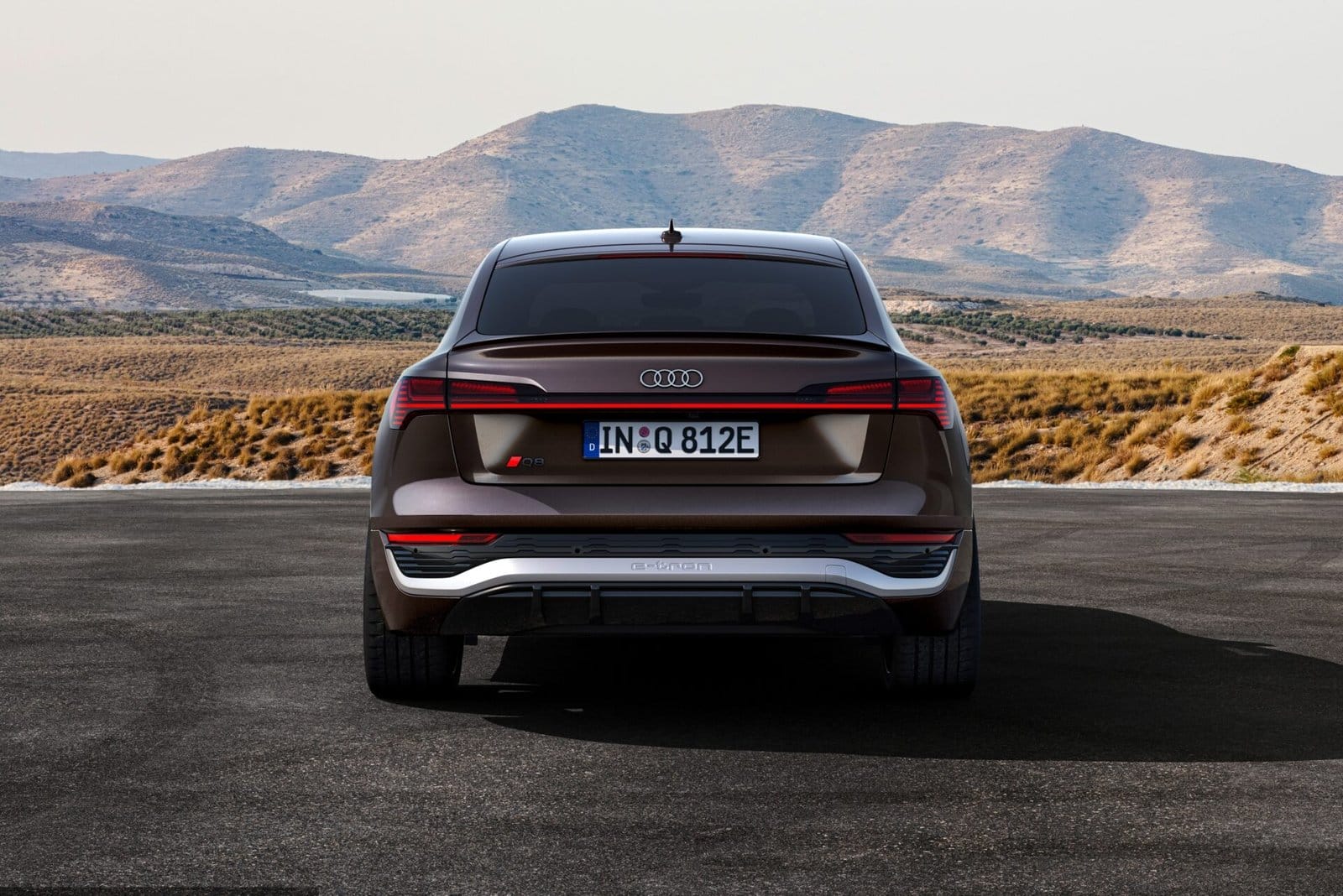 2024 Audi Q8 Sportback e tron Rear View Electric Vehicle