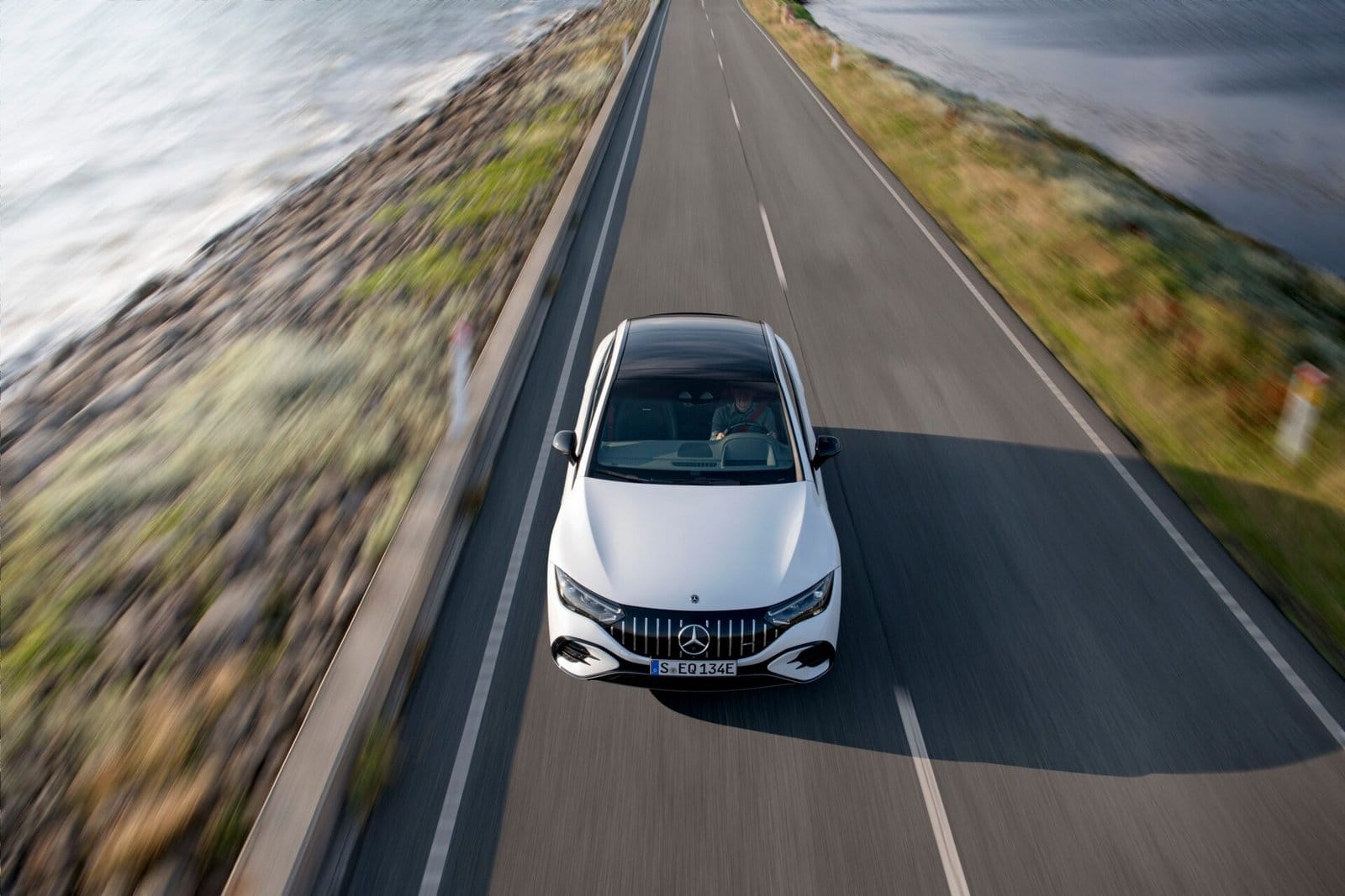mercedes benz eqe sedan coastal drive