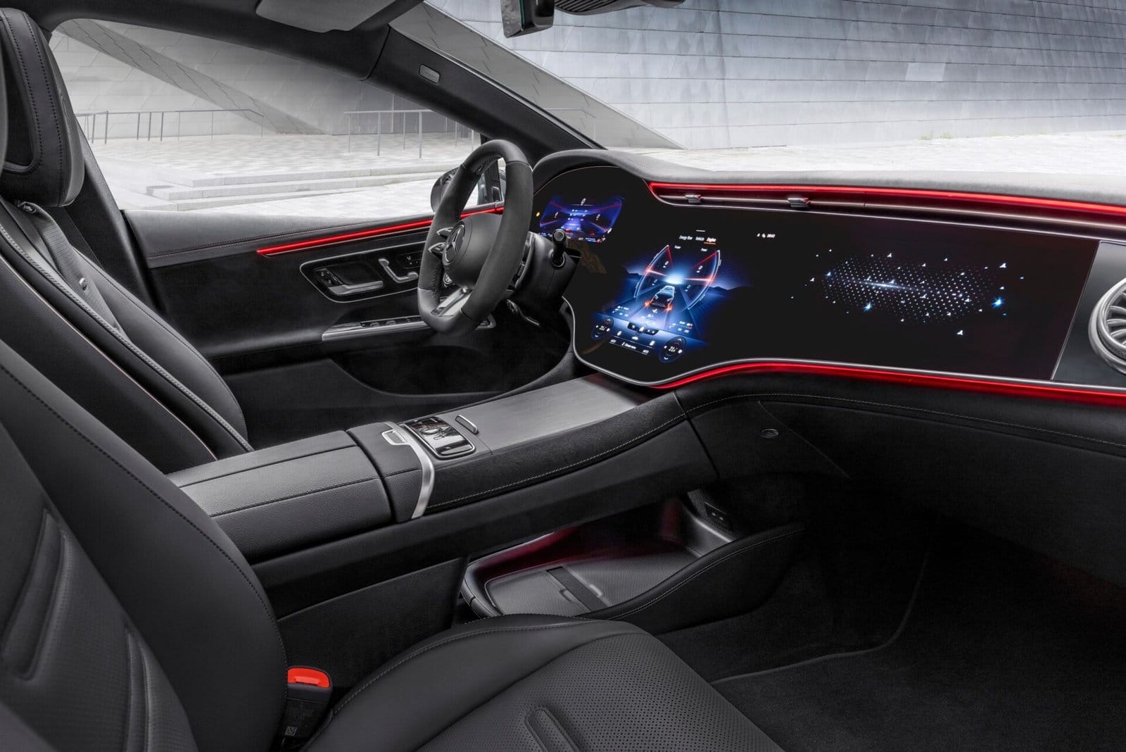 mercedes benz eqe sedan front interior