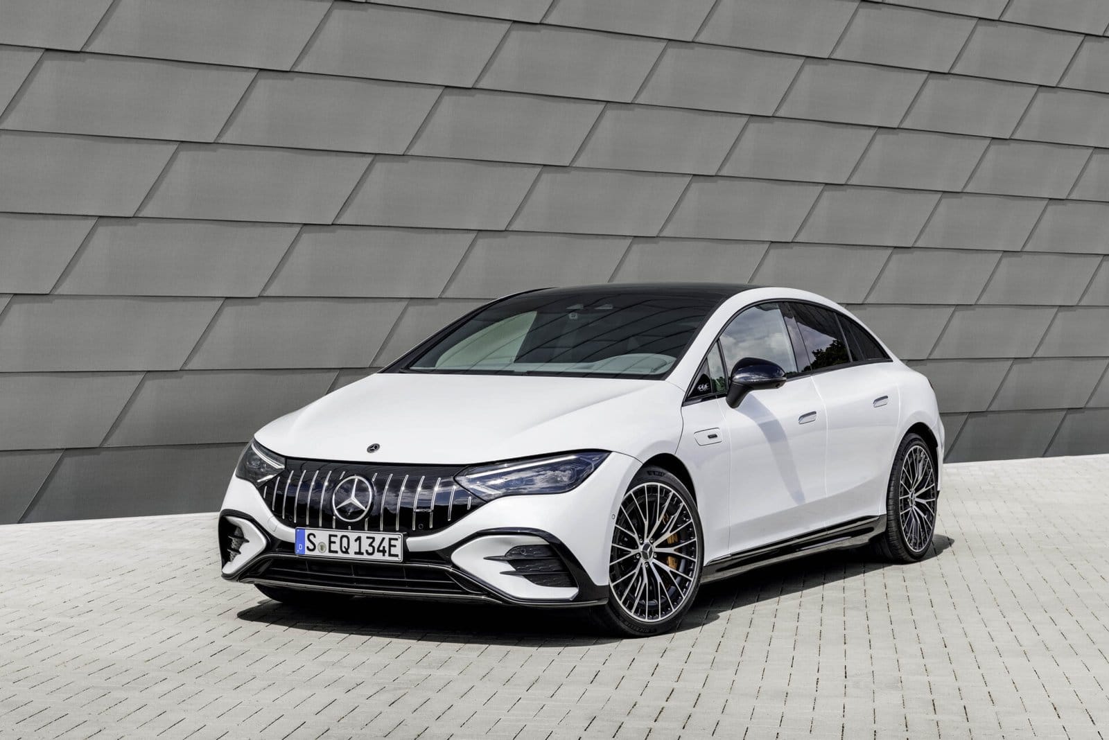mercedes benz eqe sedan white exterior