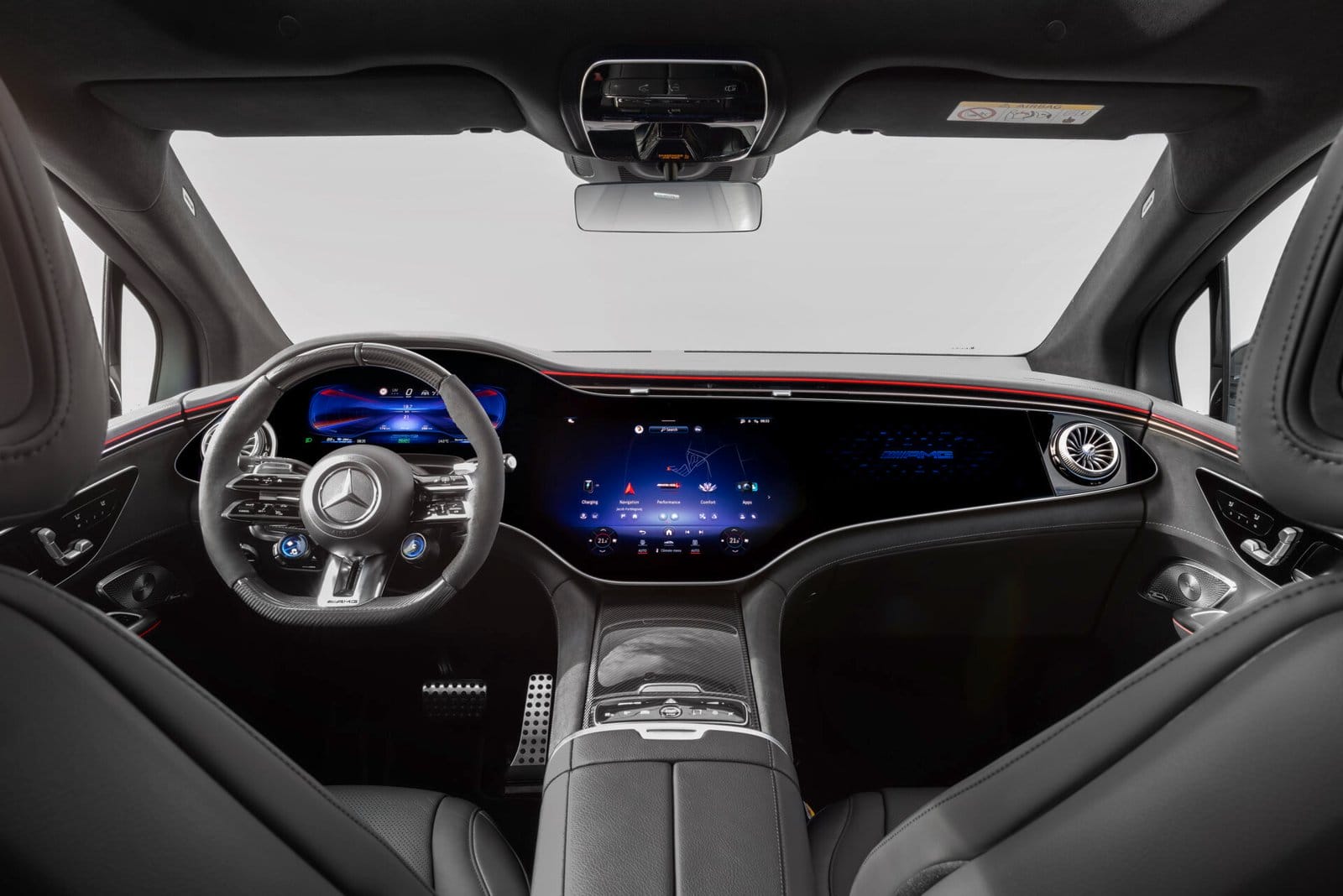 mercedes benz eqe suv electric vehicle dashboard