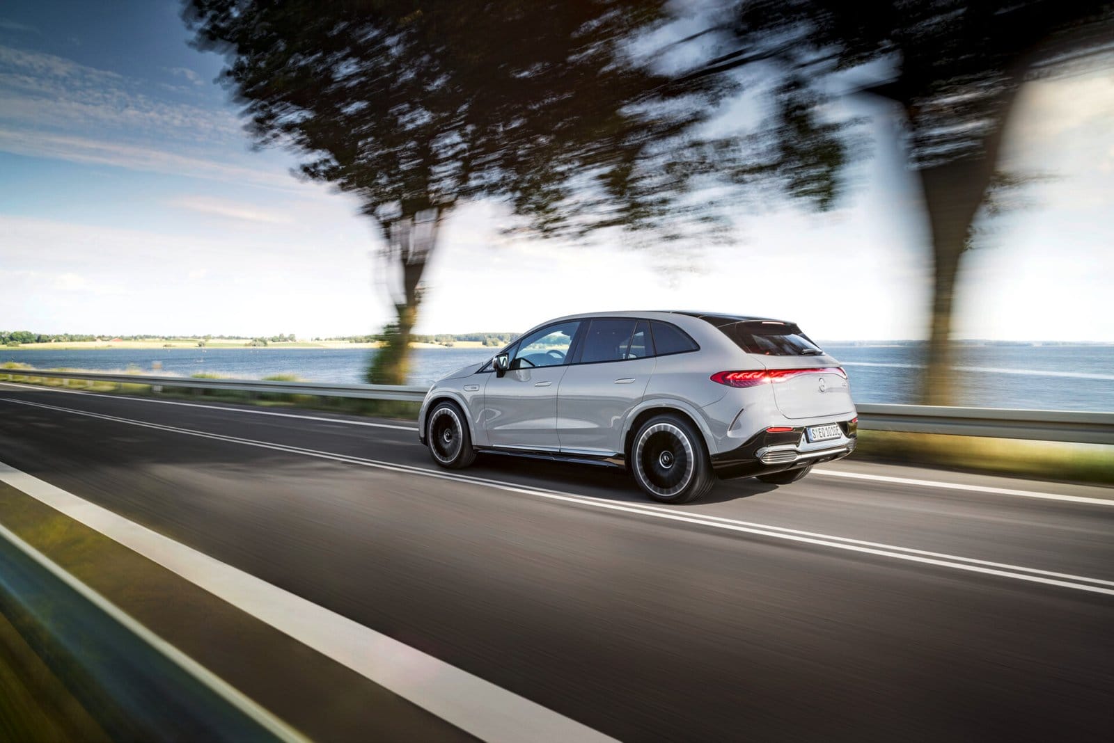 mercedes benz eqe suv electric vehicle riverside drive