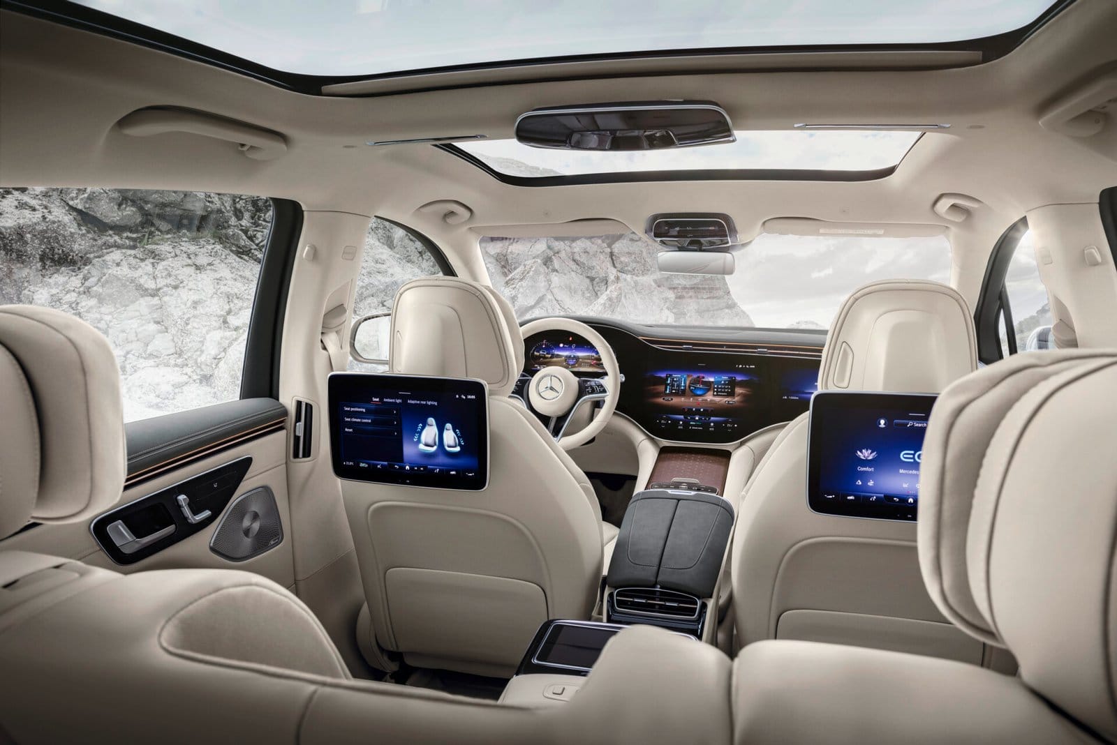 mercedes benz eqs suv interior cabin electric vehicle