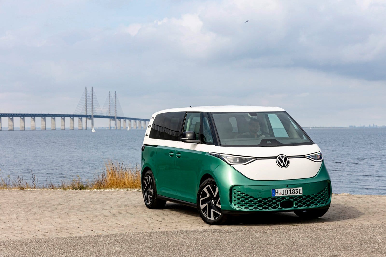 volkswagen id buzz electric vehicle bridge