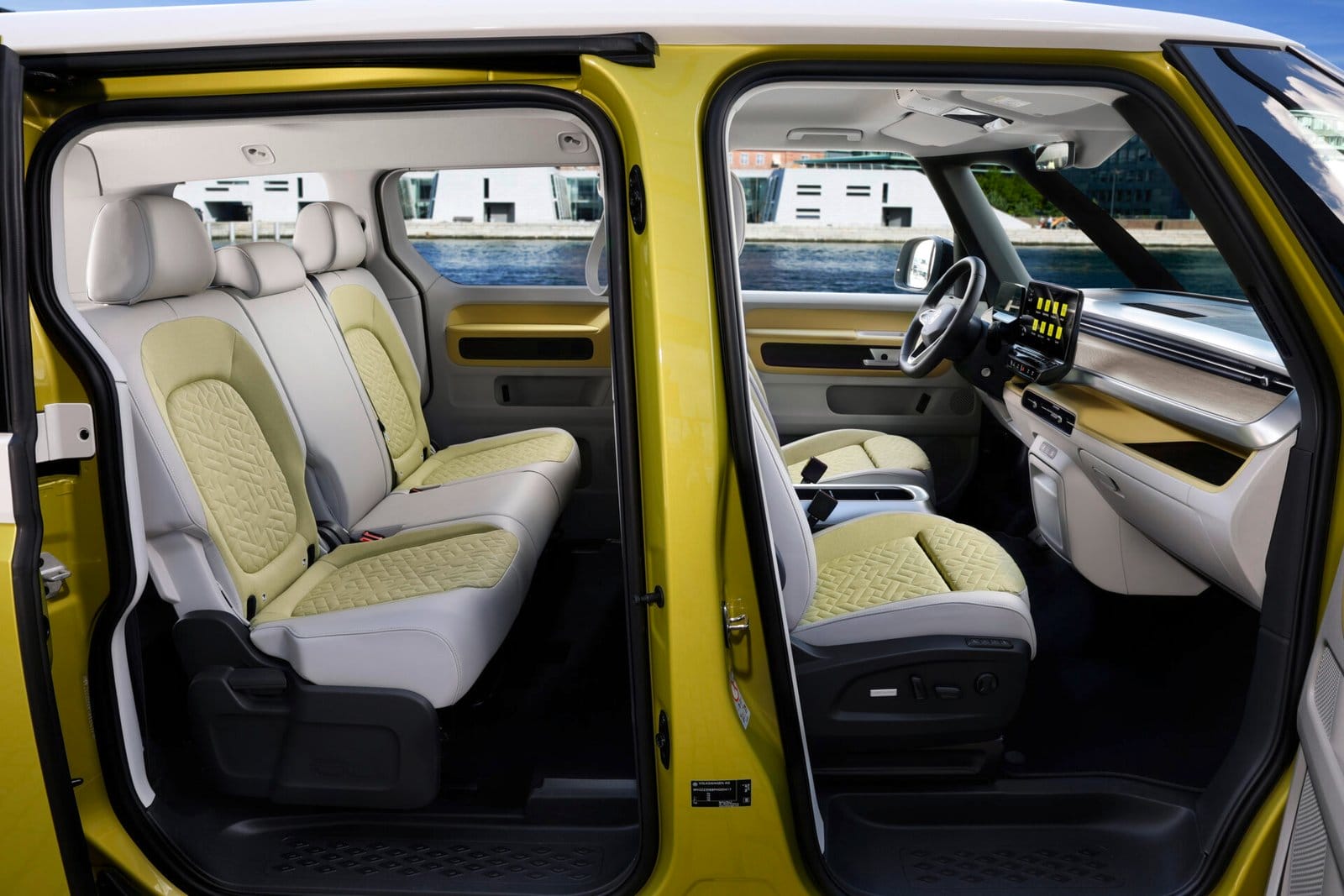 volkswagen id buzz electric vehicle interior seating