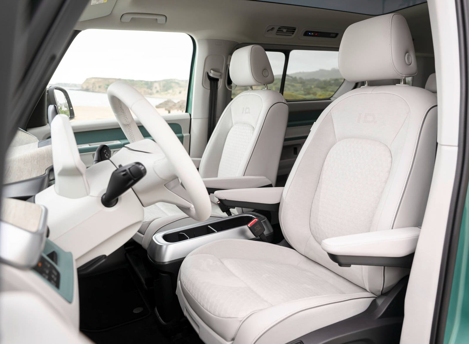 volkswagen id buzz electric vehicle interior seats