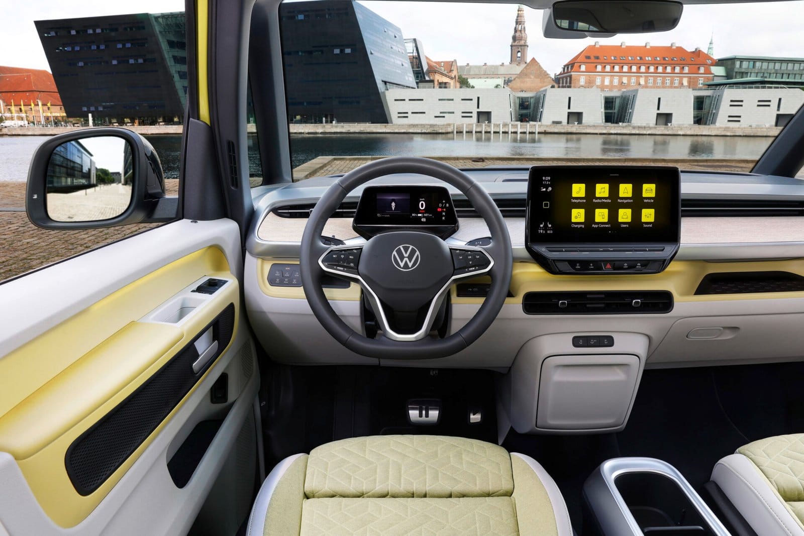 volkswagen id buzz electric vehicle interior