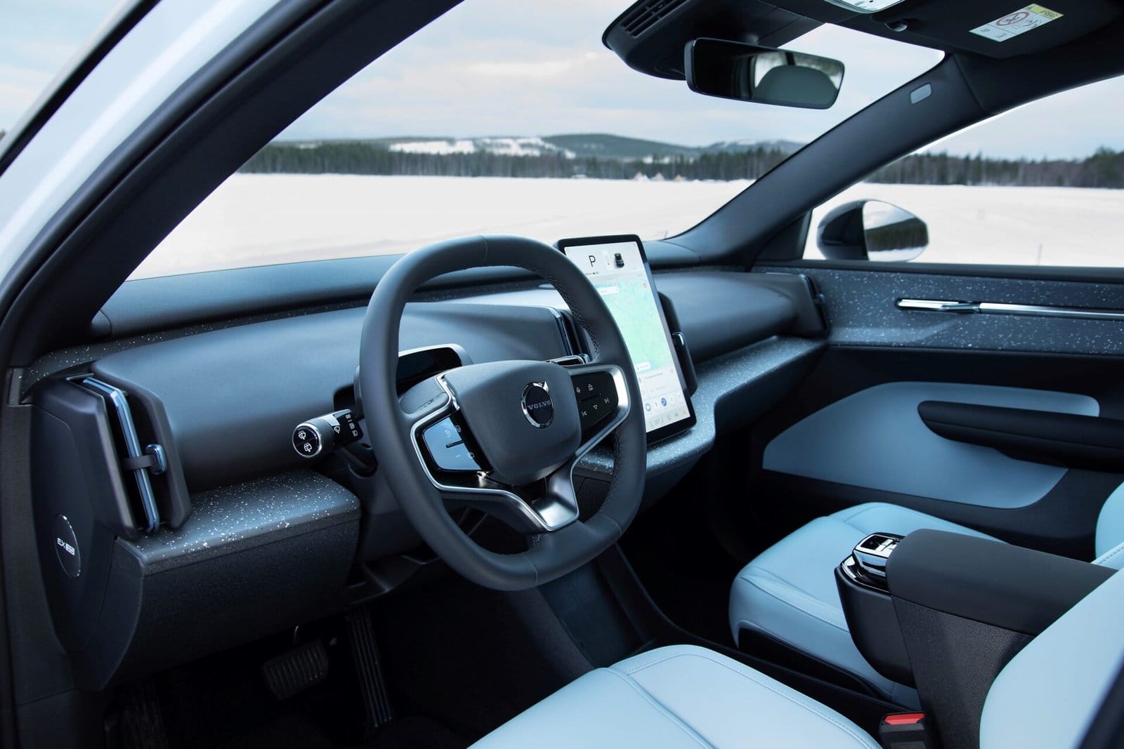 volvo ex30 electric vehicle dashboard