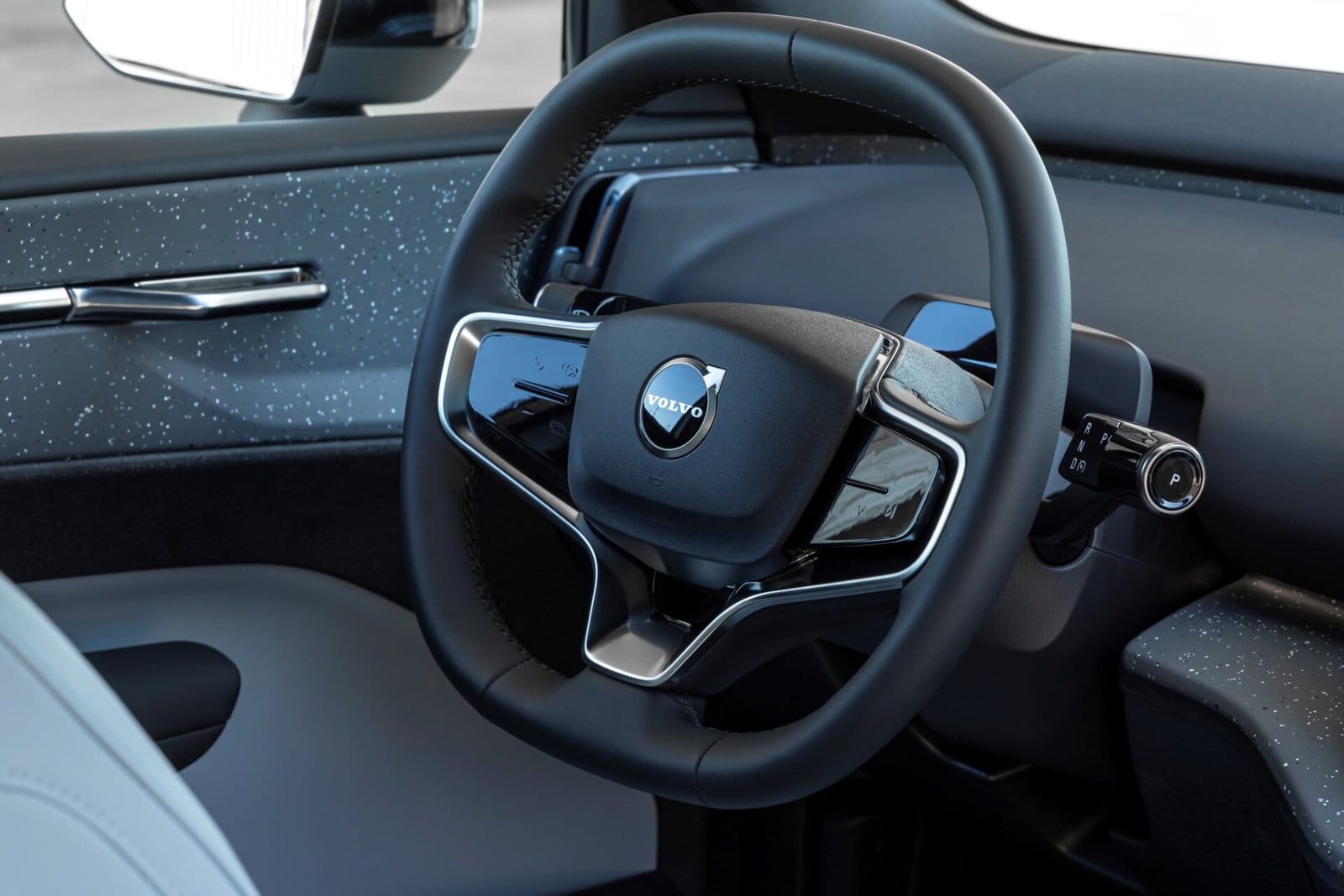 volvo ex30 electric vehicle steering wheel