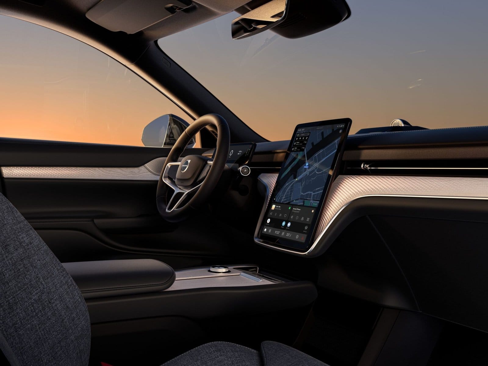 volvo ex90 electric vehicle dashboard