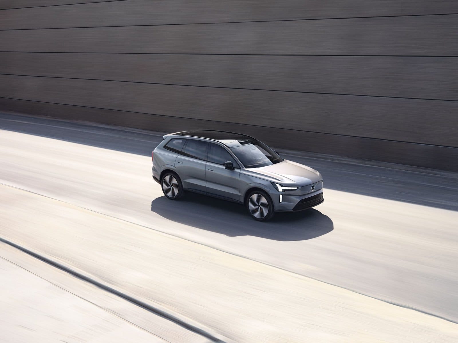 volvo ex90 electric vehicle road