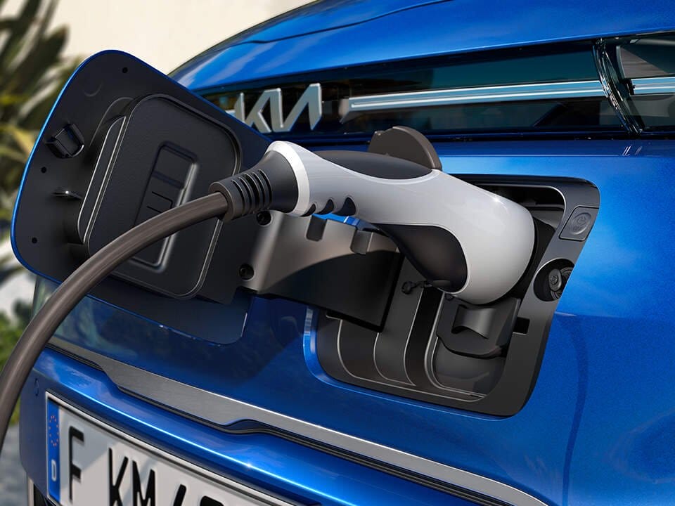kia soul ev electric vehicle charging port