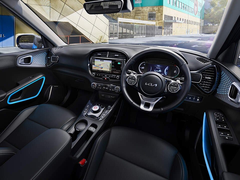 kia soul ev electric vehicle interior