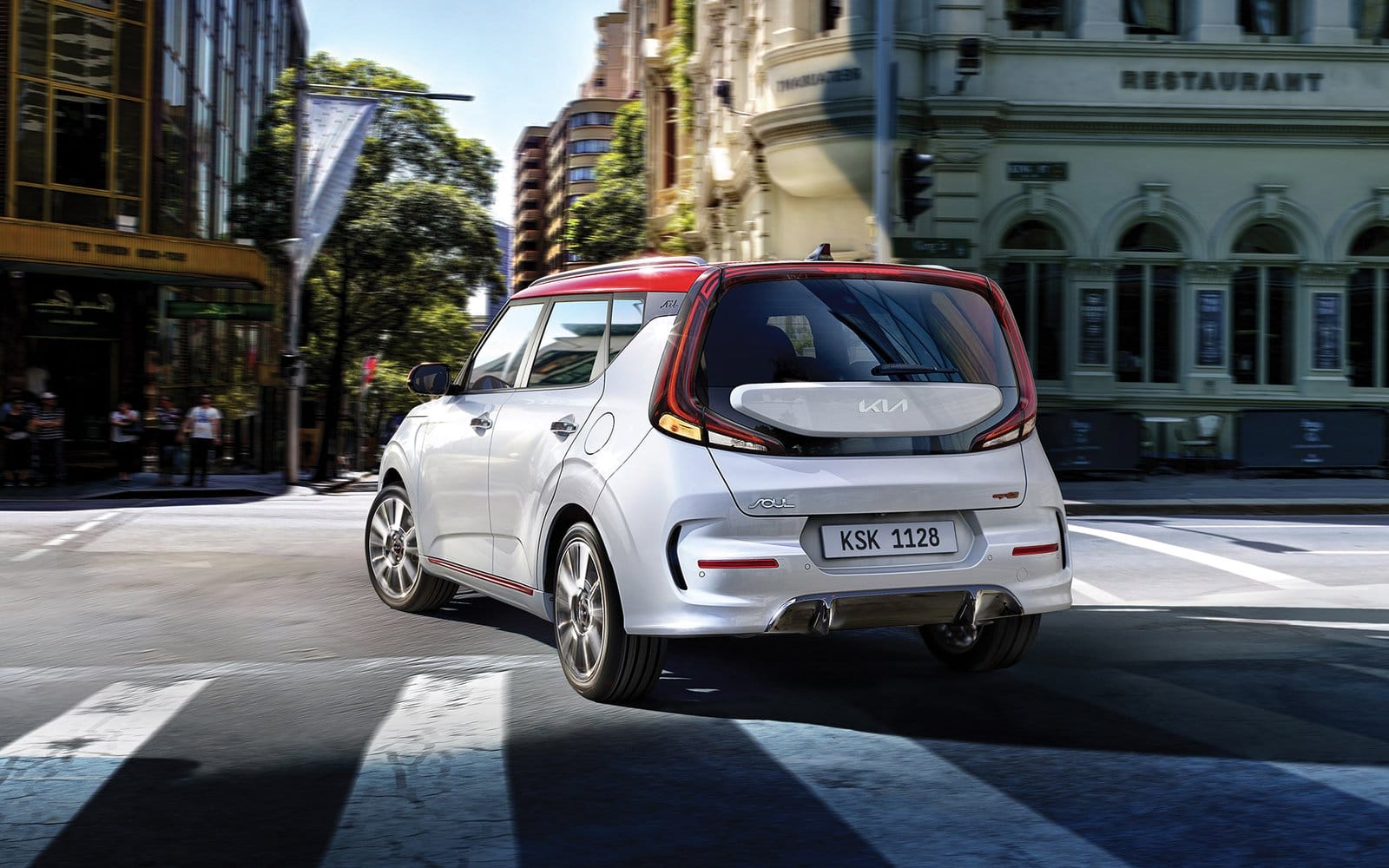 kia soul ev electric vehicle urban crossing