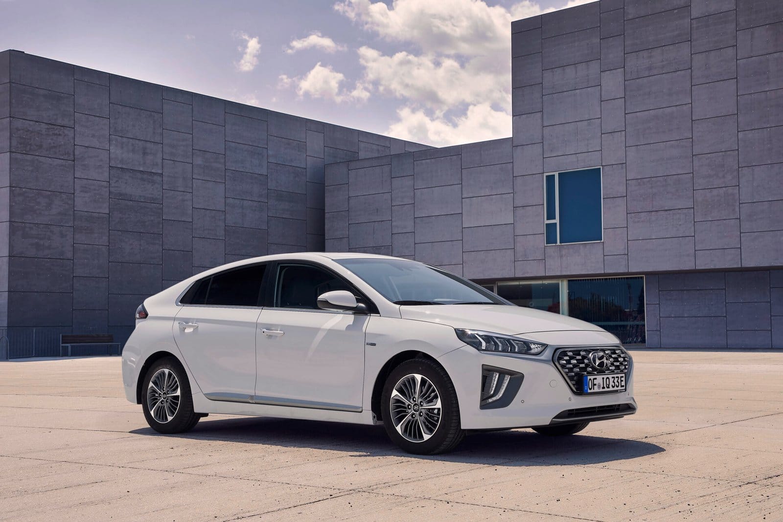hyundai ioniq electric vehicle modern architecture