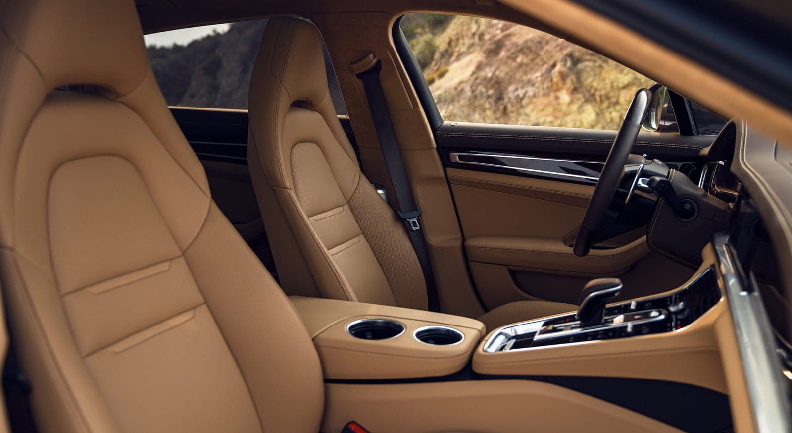 porsche panamera e hybrid electric vehicle front seats