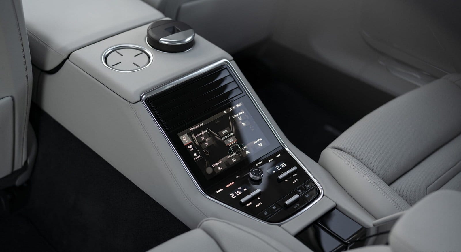 porsche panamera e hybrid electric vehicle rear control panel