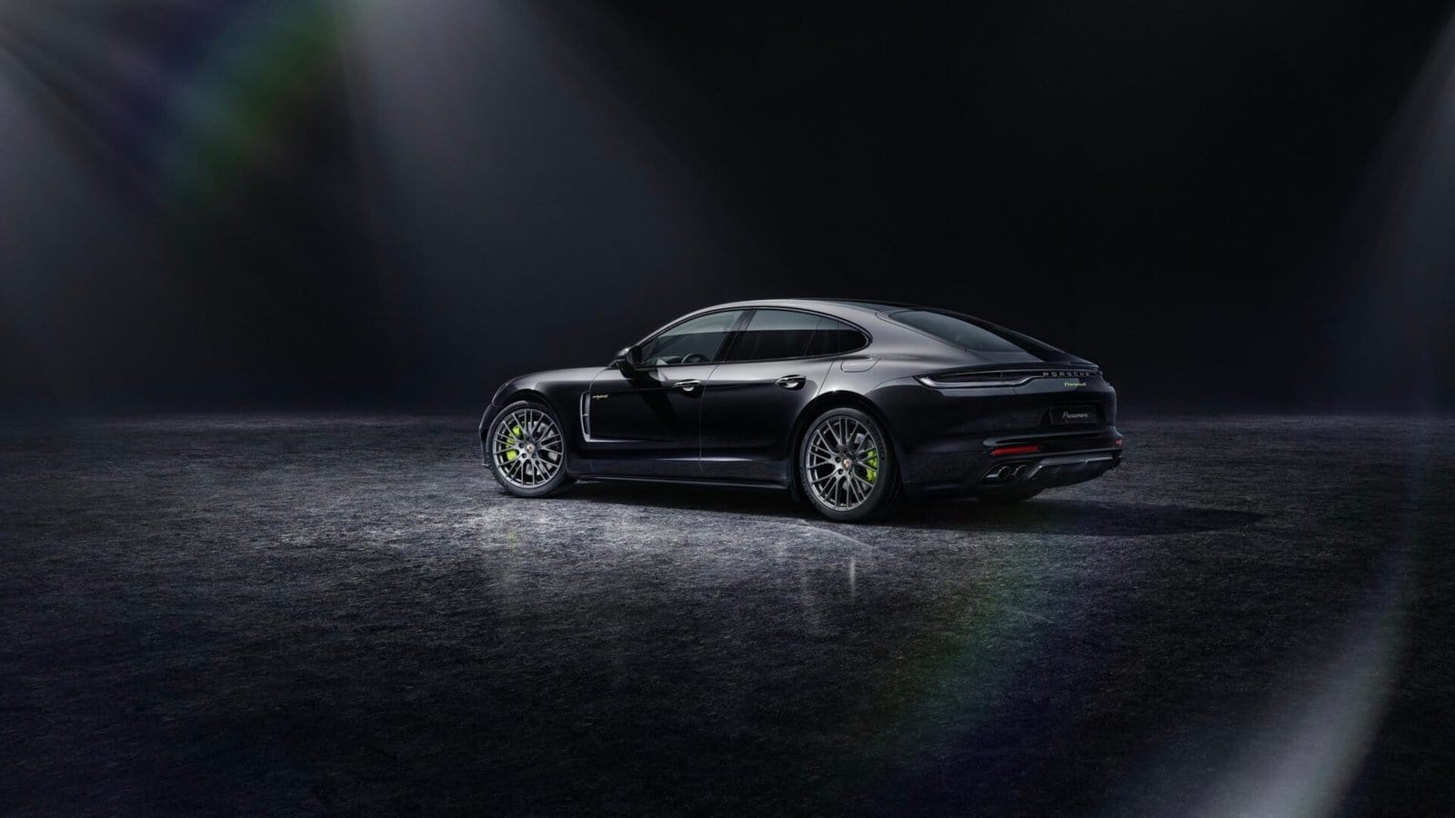 porsche panamera e hybrid electric vehicle studio shot