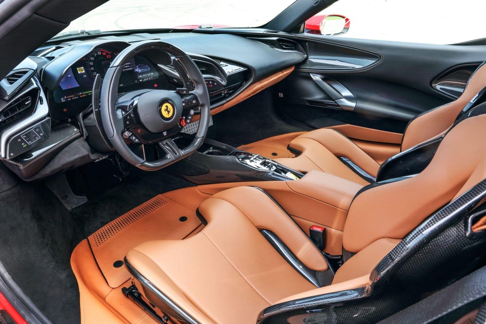 ferrari sf90 stradale electric vehicle interior