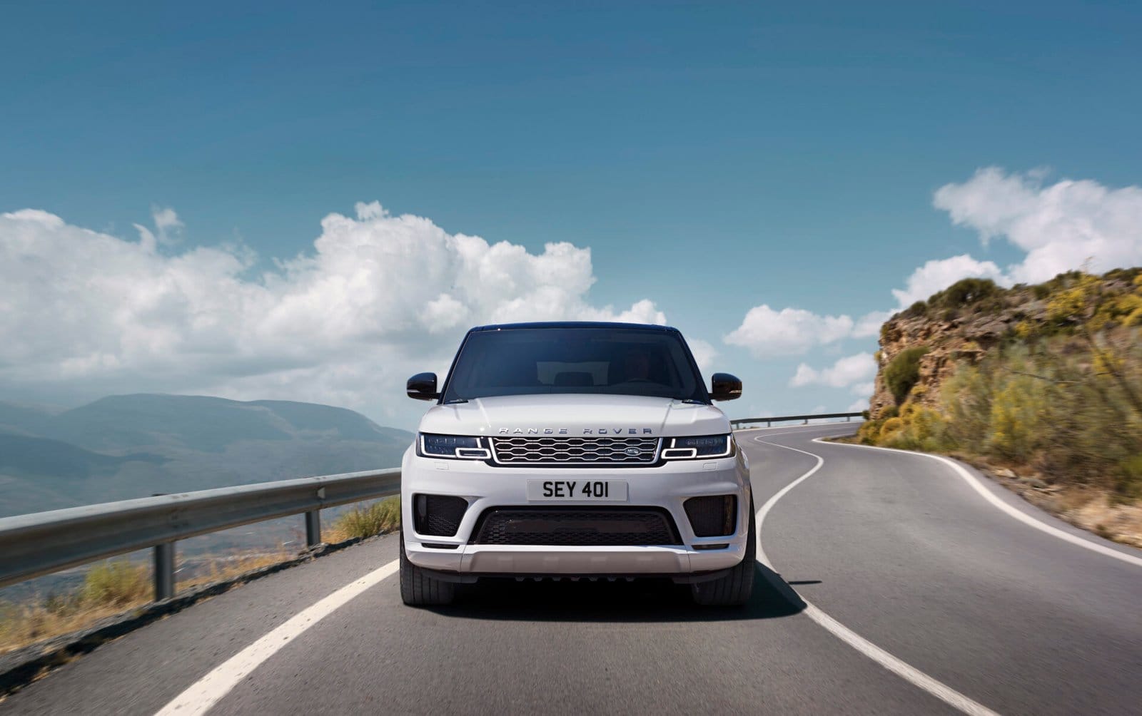 land rover range rover sport PHEV mountain drive