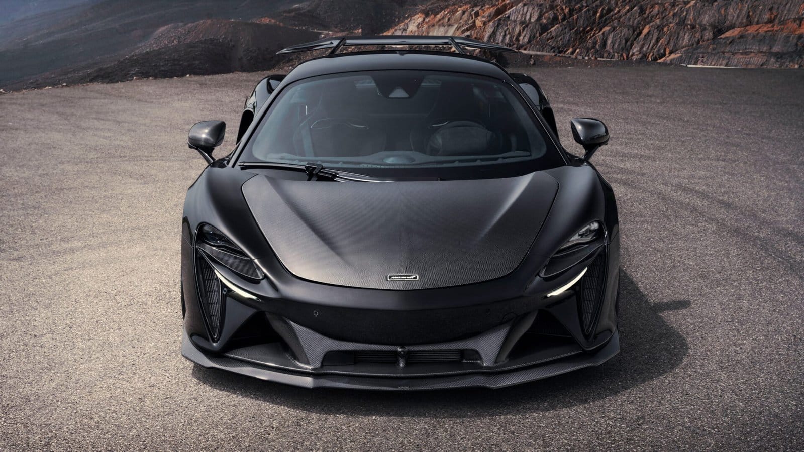 mclaren artura electric vehicle carbon fiber front