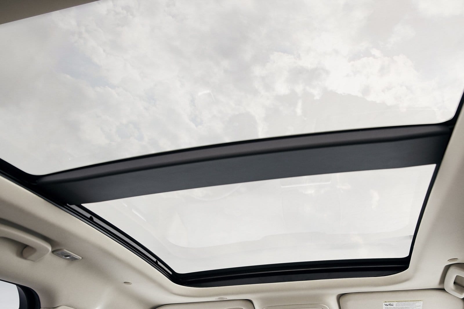 Interior view of panoramic glass sunroof in Lincoln Corsair Grand Touring plug-in hybrid